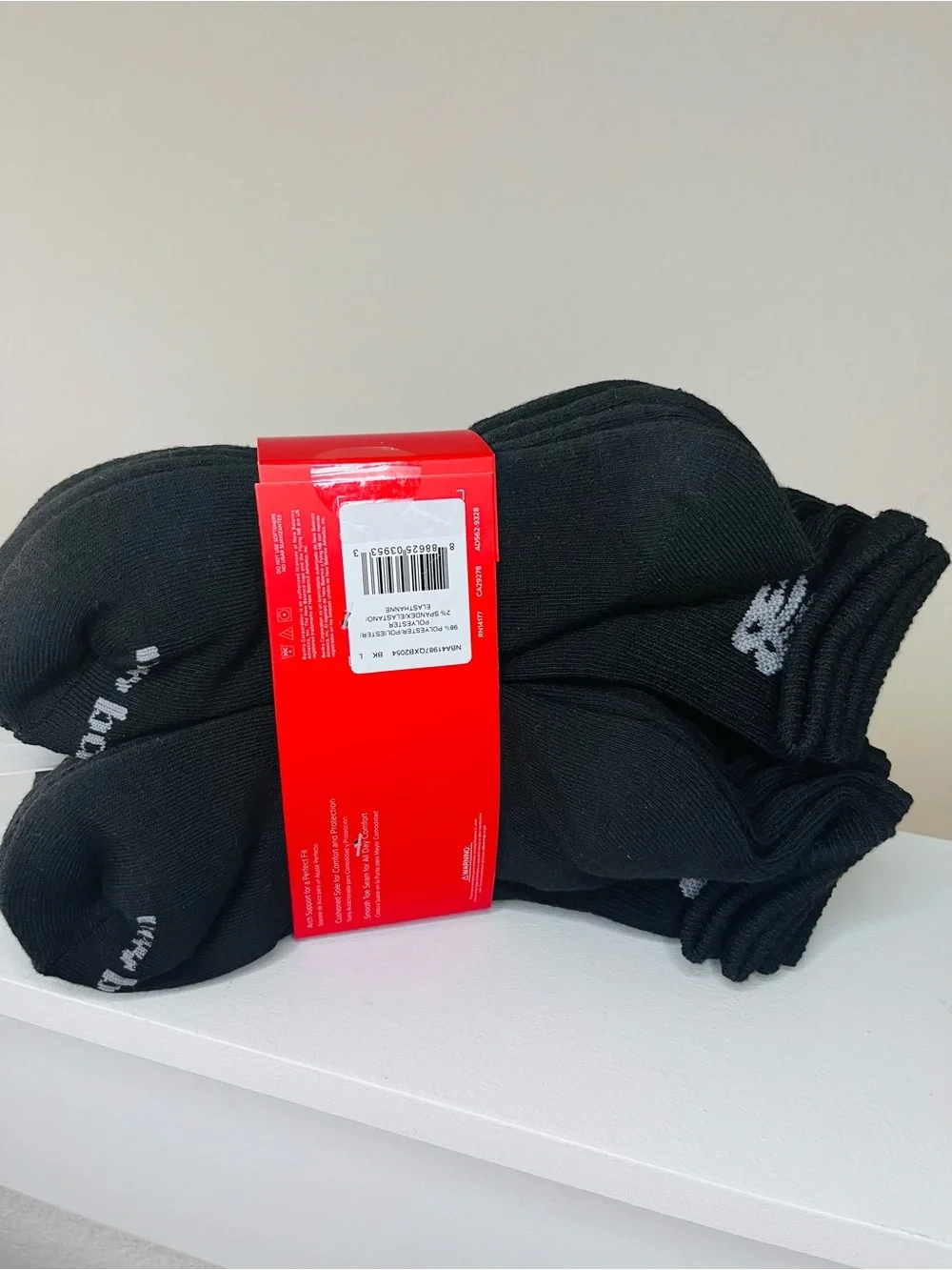 NBA Black Cushioned Ankle Socks with Logo - Pack 10 pair 8-12.5 size